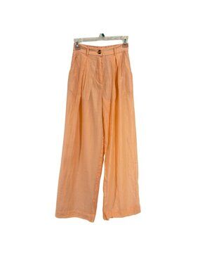 House of Harlow Peach Wide Leg Lightweight Pants Size XS